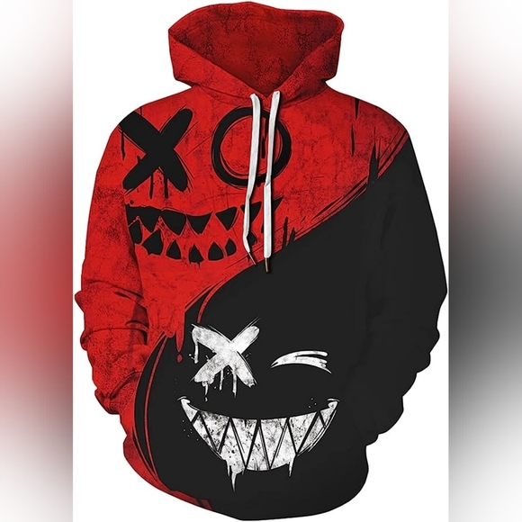 Other - New Men's Graphic Drawstring Hoodie Sweater Multiple Sizes